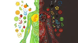 Doctor reviewing supplement safety and poison control information, highlighting risks of vitamin toxicity, iron overdose, and safe use during pregnancy.